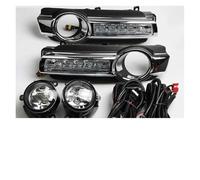 lntermitente Lateral Lámpara Antiniebla Función Señal Giro Coche Luz LED De Circulación Diurna DRL para Mitsubishi para Pajero para Montero V93 2015 2016 2017 2018 Lámpara Señal Giro(DRL Fog Set)