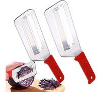 Lnwwrv 2 PCS Picadora de Repollo de Acero Inoxidable - Cuchillo de Cocina para Cortar, Cuchillo de Cocina Afilado para Chucrut, Ensalada de Col y Verduras