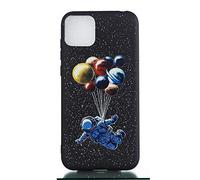 Lnxlanxx Funda Compatible para ZTE Blade A35/ZTE Blade A55 Silicona Bumper Tapa Negro Caso Motivo Moda Ultra Delgado Case Cover Carcasa (Globo)