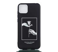 Lnxlanxx Funda Compatible para ZTE Blade A35/ZTE Blade A55 Silicona Bumper Tapa Negro Caso Motivo Moda Ultra Delgado Case Cover Carcasa (Rosa)