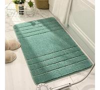 LNXSESN Alfombrilla Baño Verde Gasolina Alfombra de Baño Microfibra Alfombras Baño Agua súper Absorbente Alfombra Baño Gruesa Alfombra Baño Antideslizante Suave Felpudo 40x60cm