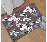 LNXSESN Felpudo Entrada Casa Felpudo Exterior Alfombra Salon Tapete Carpete | Suave Grueso Poliéster Duradero Alfombra Entrada Antideslizante Absorbente Lavable a Máquina,Lindo Animal Gris 60x90cm