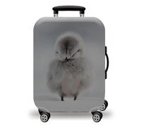 LNXSESN Funda Maleta Cabina Animal Gris Minimalista Funda Maleta Grande Elástico Fundas Maletas de Viaje Lavable Protector de Equipaje con Cremallera Fundas para Maletas para 29-32 Pulgadas