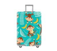 LNXSESN Funda Maleta Cabina Animales De Hoja De Palma Funda para Maletas Mediana Elástico Fundas Maletas De Viaje Lavable Protector De Equipaje con Cremallera Cubierta De Equipaje para 26-28 Pulgadas
