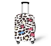 LNXSESN Funda Maleta Cabina Café Rosa Blanca Funda para Maletas Elástico Fundas Maletas de Viaje Lavable Protector de Equipaje con Cremallera Fundas para Maleta para 22-25 Pulgadas
