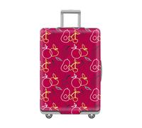 LNXSESN Funda Maleta Cabina Cereza Amarillo Blanca Funda para Maletas Grande Elástico Fundas Maletas De Viaje Lavable Protector De Equipaje con Cremallera Cubierta De Equipaje para 29-32 Pulgadas