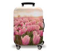 LNXSESN Funda Maleta Cabina Flores Rosadas Elegantes Funda para Maletas de Viaje Elástico Fundas Maletas de Viaje Lavable Protector de Equipaje con Cremallera Fundas para Maleta para 22-25 Pulgadas