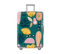 LNXSESN Funda Maleta Cabina Hojas Rosadas Tropicales Funda para Maletas Elástico Fundas Maletas De Viaje Lavable Protector De Equipaje con Cremallera Cubierta De Equipaje para 19-21 Pulgadas