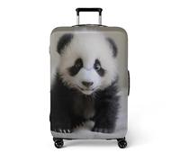 LNXSESN Funda Maleta Cabina Panda Blanca Negro Funda para Maletas Elástico Fundas Maletas de Viaje Lavable Protector de Equipaje con Cremallera Fundas para Maleta para 19-21 Pulgadas