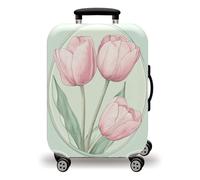 LNXSESN Funda Maleta Cabina Plantas Verdes Claras Funda para Maletas de Viaje Elástico Fundas Maletas de Viaje Lavable Protector de Equipaje con Cremallera Fundas para Maleta para 19-21 Pulgadas