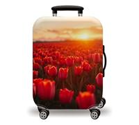 LNXSESN Funda Maleta Cabina Rojo Naranja Funda Maleta Grande Elástico Fundas Maletas de Viaje Lavable Protector de Equipaje con Cremallera Fundas para Maletas para 29-32 Pulgadas