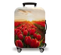 LNXSESN Funda Maleta Cabina Rojo Verde Funda Maleta Grande Elástico Fundas Maletas de Viaje Lavable Protector de Equipaje con Cremallera Fundas para Maletas para 29-32 Pulgadas