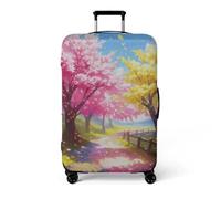 LNXSESN Funda Maleta Cabina Rosa Amarillo Marrón Funda Maleta Grande Elástico Fundas Maletas de Viaje Lavable Protector de Equipaje con Cremallera Fundas para Maletas para 29-32 Pulgadas