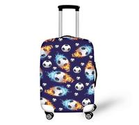 LNXSESN Funda Maleta Grande Azul Naranja Negro Funda para Maletas Elástico Fundas Maletas de Viaje Lavable Protector de Equipaje con Cremallera Fundas para Maletas de Viaje para 29-32 Pulgadas