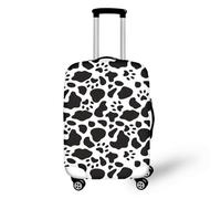 LNXSESN Funda Maleta Grande Negro Graffiti Blanca Funda para Maletas Elástico Fundas Maletas de Viaje Lavable Protector de Equipaje con Cremallera Fundas para Maletas de Viaje para 29-32 Pulgadas