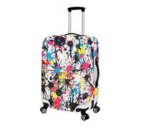 LNXSESN Funda Maleta Mediana Blanca Limón Amarillo Funda para Maletas Elástico Fundas Maletas de Viaje Lavable Protector de Equipaje con Cremallera Fundas para Maletas de Viaje para 26-28 Pulgadas