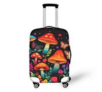 LNXSESN Funda Maleta Mediana Mariposa De Hongos Funda para Maletas Elástico Fundas Maletas de Viaje Lavable Protector de Equipaje con Cremallera Fundas para Maletas de Viaje para 26-28 Pulgadas