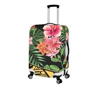 LNXSESN Funda para Maletas Flores Rosadas Tropicales Funda Maleta Cabina Elástico Fundas Maletas de Viaje Lavable Protector de Equipaje con Cremallera Fundas para Maletas de Viaje para 19-21 Pulgadas