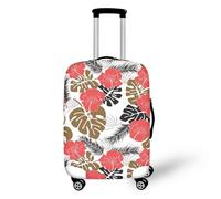 LNXSESN Funda para Maletas Marrón Negro Rojo Funda Maleta Cabina Elástico Fundas Maletas de Viaje Lavable Protector de Equipaje con Cremallera Fundas para Maletas de Viaje para 19-21 Pulgadas