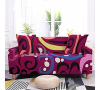 LNXSESN Fundas para Sofa Fucsia Negro Azul Fundas Sofa Elasticas Ajustables Funda Sillon Spandex Lavables Desmontables Fundas de Sofa Modernas Universal Espesas Cubre Sofas Chaise Longue4 Plazas