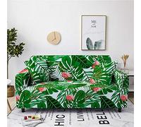 LNXSESN Fundas Sofas 3 y 2 Plazas Ajustables Blanco Melocotón Color Verde Fundas para Sofa Elasticas Spandex Fundas Sofa Lavables Desmontables Funda Sillon Modernas Universal Espesas Fundas de Sofa