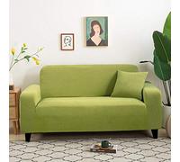 LNXSESN Fundas Sofas 3 y 2 Plazas Ajustables Verde Pistacho Fundas para Sofa Spandex Fundas Sofa Elasticas Estampadas Funda Sillon Universal Espesas Cubre Sofa Verano Modernas Fundas de Sofa