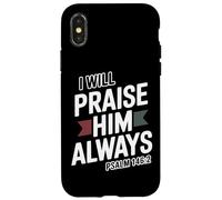 Lo alabaré Siempre Salmos 146:2 Carcasa para iPhone X/XS