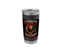 Lo Borracho Se Me Quita, Lo Gallero Jamas Vaso térmico de acero inoxidable de doble pared