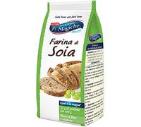 Lo Conte le farine magiche Farina di Soia - Harina de soja rica en fibra, ideal para pan, pizza, cremas y pasteles, paquete de 300 g