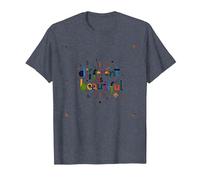Lo Diferente es Hermoso: celebración Colorida de la Diversidad Camiseta, Hombre, Azul Jaspeado, XL
