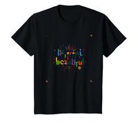 Lo Diferente es Hermoso: celebración Colorida de la Diversidad Camiseta, Niños, Negro, 12 años