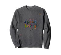 Lo Diferente es Hermoso: celebración Colorida de la Diversidad Sudadera, Unisex para Adultos, Jaspeado Oscuro, S
