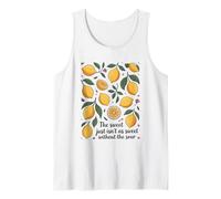 Lo Dulce no es Tan Dulce sin el Amante del limón agrio Camiseta sin Mangas