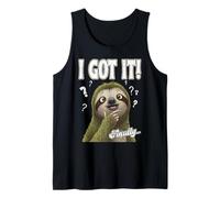 ¡LO ENTENIDO! Finalmente Pensador Lento Lindo Perezoso Preguntas respuestas Camiseta sin Mangas