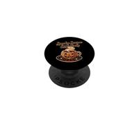 Lo Esencial de otoño de Spooky Season Coffee Jack o Lantern PopSockets PopGrip Adhesivo