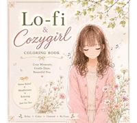Lo-fi & Cozy Girl Coloring Book: 40 Cozy Girl Coloring Pages for Adults Simple & Relaxing Designs for Stress Relief & Quiet Moments