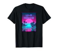 Lo-Fi Dreams Vaporwave 80s Aesthetic Synthwave Sunset Camiseta