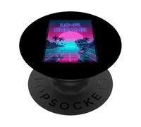 Lo-Fi Dreams Vaporwave 80s Aesthetic Synthwave Sunset PopSockets PopGrip Adhesivo