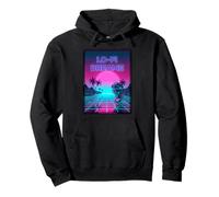 Lo-Fi Dreams Vaporwave 80s Aesthetic Synthwave Sunset Sudadera con Capucha