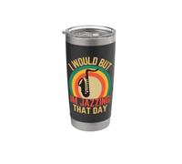 Lo haría pero estoy jazzing ese día Jazz Música Humor Amor Jazz Vaso térmico de acero inoxidable de doble pared