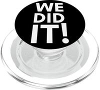 ¡Lo hicimos! Logro Victoria Trabajo en Equipo Productividad PopSockets PopGrip para MagSafe