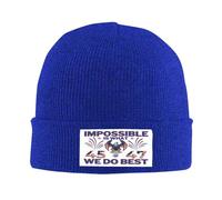 Lo Imposible Es Lo Que Mejor Hacemos Hombre Mujer Gorro Invierno Deportivo Gorro De Punto Cálido Skull Cap para Pasear Al Perro Al Aire Libre Ciclismo