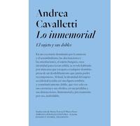Lo inmemorial: El sujeto y sus dobles (ENSAYO Y TEORIA_FILOSOFIA)