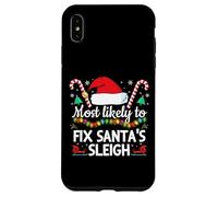 Lo más Probable es Que arregle el Trineo de Papá Noel Divertido a Juego Familiar Carcasa para iPhone XS MAX