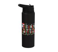 Lo más probable es que arregle la coincidencia familiar navideña de trineo de Papá Noel Stainless Steel Insulated Water Bottle