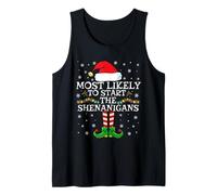 Lo más Probable es Que comience la Navidad de la Familia de Elfos de Shenanigans Camiseta sin Mangas