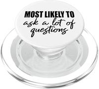 Lo más probable es que haga muchas preguntas divertidas amigos y familiares PopSockets PopGrip para MagSafe
