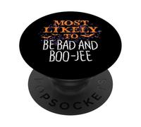 Lo más probable es que Halloween sea una pareja mala y Boo-Jee PopSockets PopGrip Adhesivo