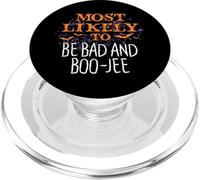 Lo más probable es que Halloween sea una pareja mala y Boo-Jee PopSockets PopGrip para MagSafe