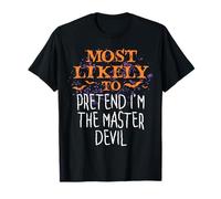 Lo más probable es que Hocus Halloween fingir que soy el diablo maestro Camiseta